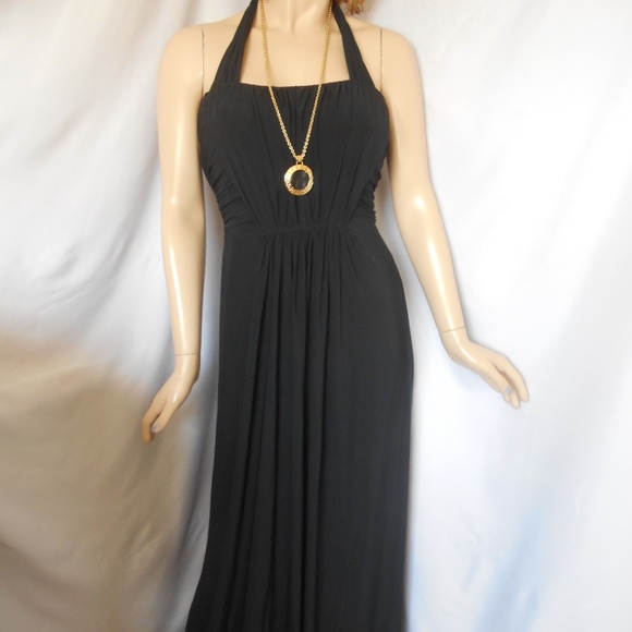 BCBG Paris Dresses & Skirts - New BCBG PARIS Black Gown Halter Maxi Dress Sz 6